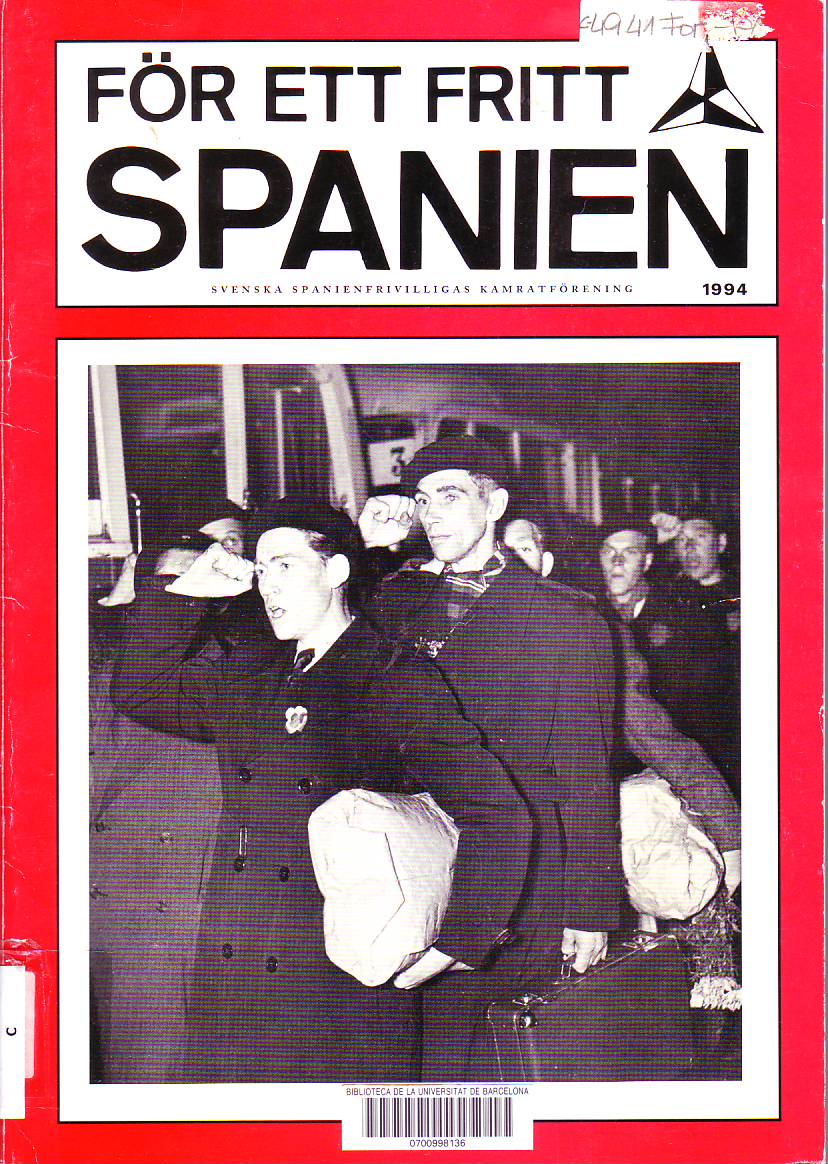 För ett fritt Spanien : Svenska Spanienfrivilligas kamratförening